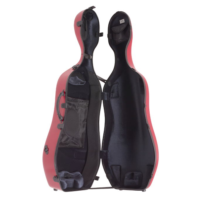 BAM ITALIA BAM 1001SWRG CUSTODIA "CLASSIC" PER VIOLONCELLO - CON RUOTE - POMEGRANATE RED