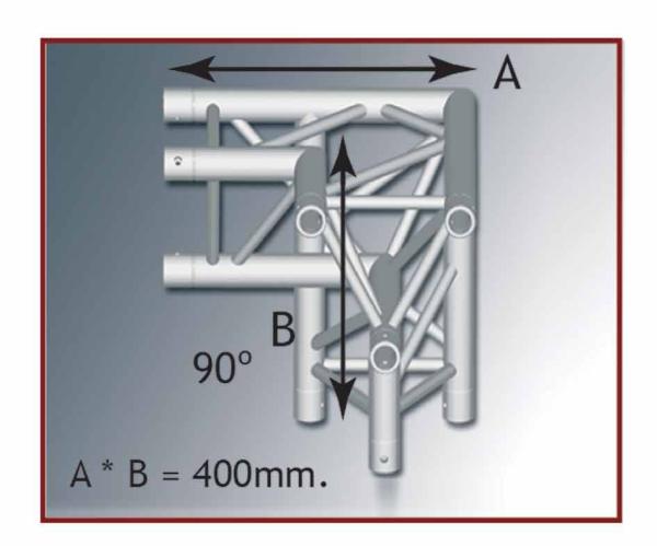 MOBILTRUSS Angolare TRIO 220 3 vie destro