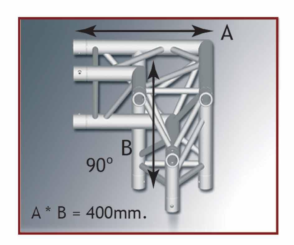 MOBILTRUSS Angolare TRIO 220 3 vie destro