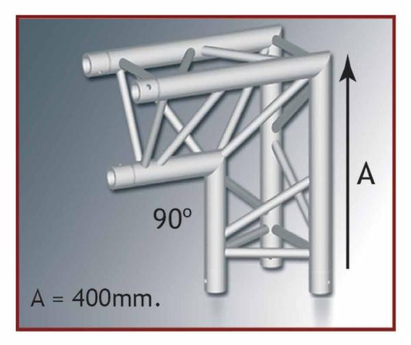 MOBILTRUSS Angolo TRIO 220 2 vie vert. 90