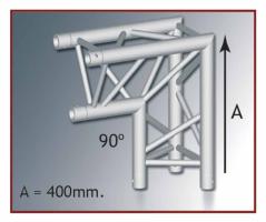 MOBILTRUSS Angolo TRIO 220 2 vie vert. 90