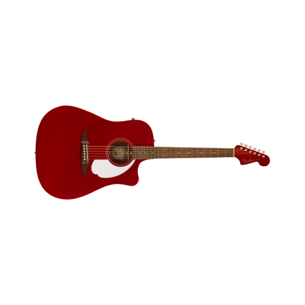 Fender Redondo Player, Walnut Fingerboard, White Pickguard, Candy Apple Red
