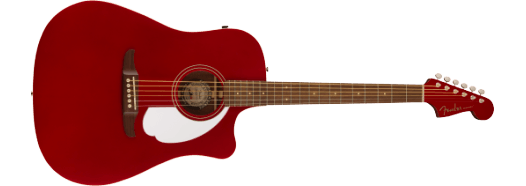 Fender Redondo Player, Walnut Fingerboard, White Pickguard, Candy Apple Red