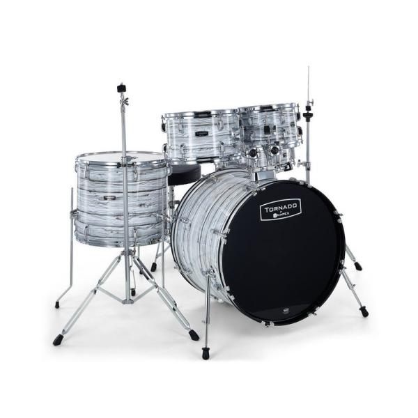 MAPEX IT TND5844FTCFI TORNADO JUNIOR FULL 5 PEZZI WHITE MARBLEWOOD