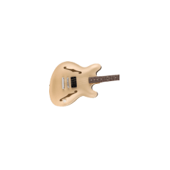 Fender Tom DeLonge Starcaster, Rosewood Fingerboard, Chrome Hardware, Satin Shoreline Gold