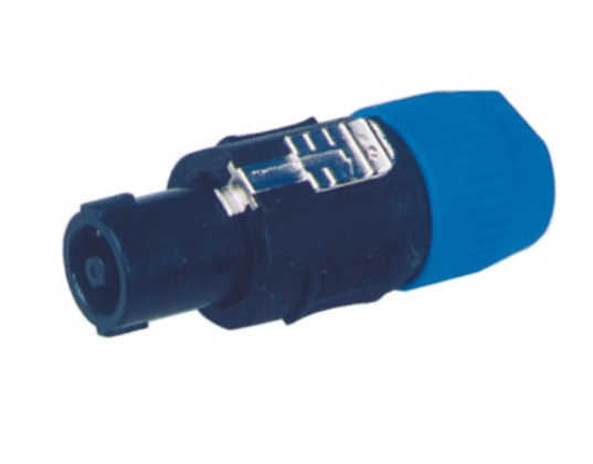 EXTREME S-017 CONNETTORE SPEAKON MASCHIO 4 POLI COLORE NERO E BLU