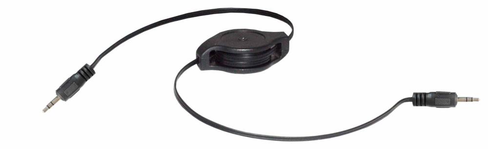 KARMA Cavo Audio riavvolgibile 2x 3,5mm jack stereo