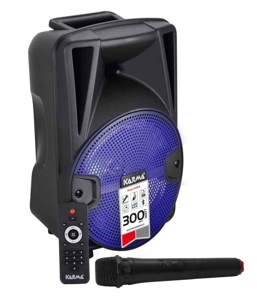 KARMA Diffusore amplificato con radiomicrofono 300W PMPO