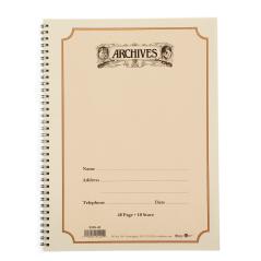 DADDARIO ORCHESTRAL IT B10S-48 QUADERNO PENTAGRAMMATO ARCHIVES CON RILEGATURA A SPIRALE, 10 PENTAGRAMMI, 48 PAGINE