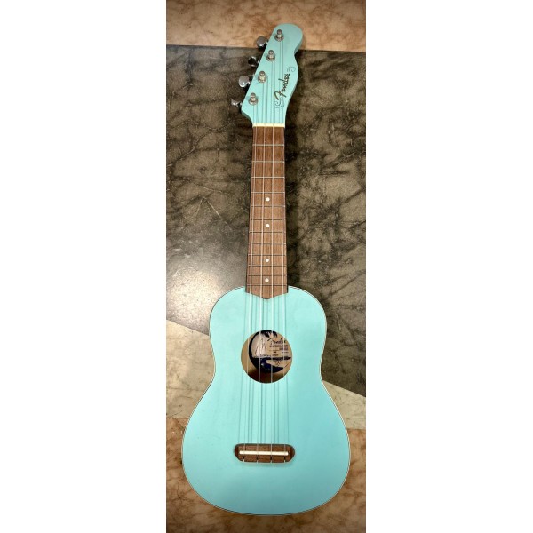 FENDER Venice Soprano Ukulele WN Daphne Blue