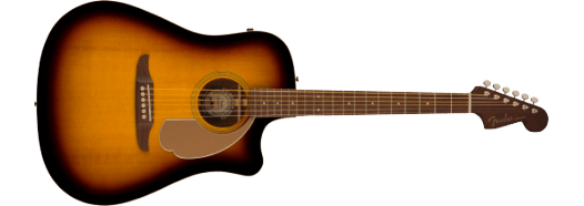 Fender Redondo Player, Walnut Fingerboard, Gold Pickguard, Sunburst