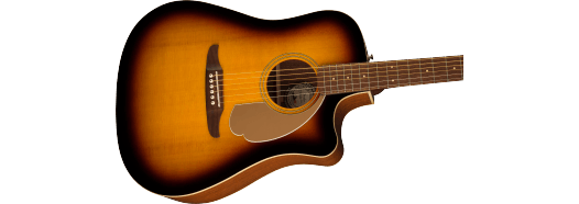 Fender Redondo Player, Walnut Fingerboard, Gold Pickguard, Sunburst