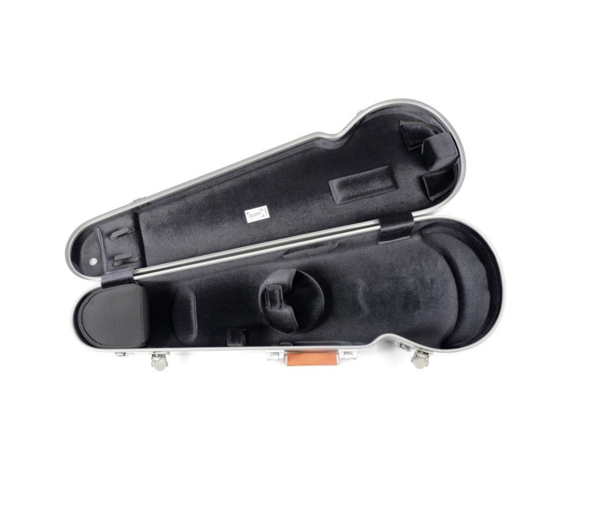 BAM ITALIA DEF2002XLA CUSTODIA HIGHTECH LA DEFENSE CONTOURED PER VIOLINO - BRUSHED ALUMINUM