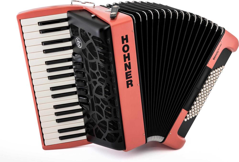 HOHNER BRAVO MYCOLOR III 72 FIRE (RAL D2-020 50 30)