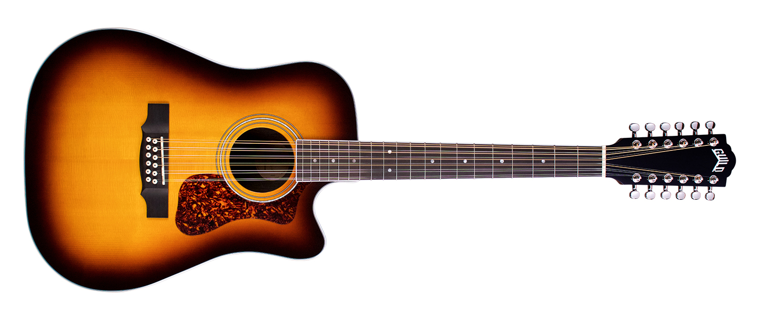 GUILD ITALIA D-2612CE DELUXE ATB 12-STRING ANTIQUE BURST