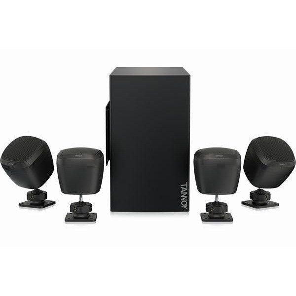 Tannoy SAT SUB 4PACK-BK Packaged Satellite-Subwoofer Loudspeaker System
