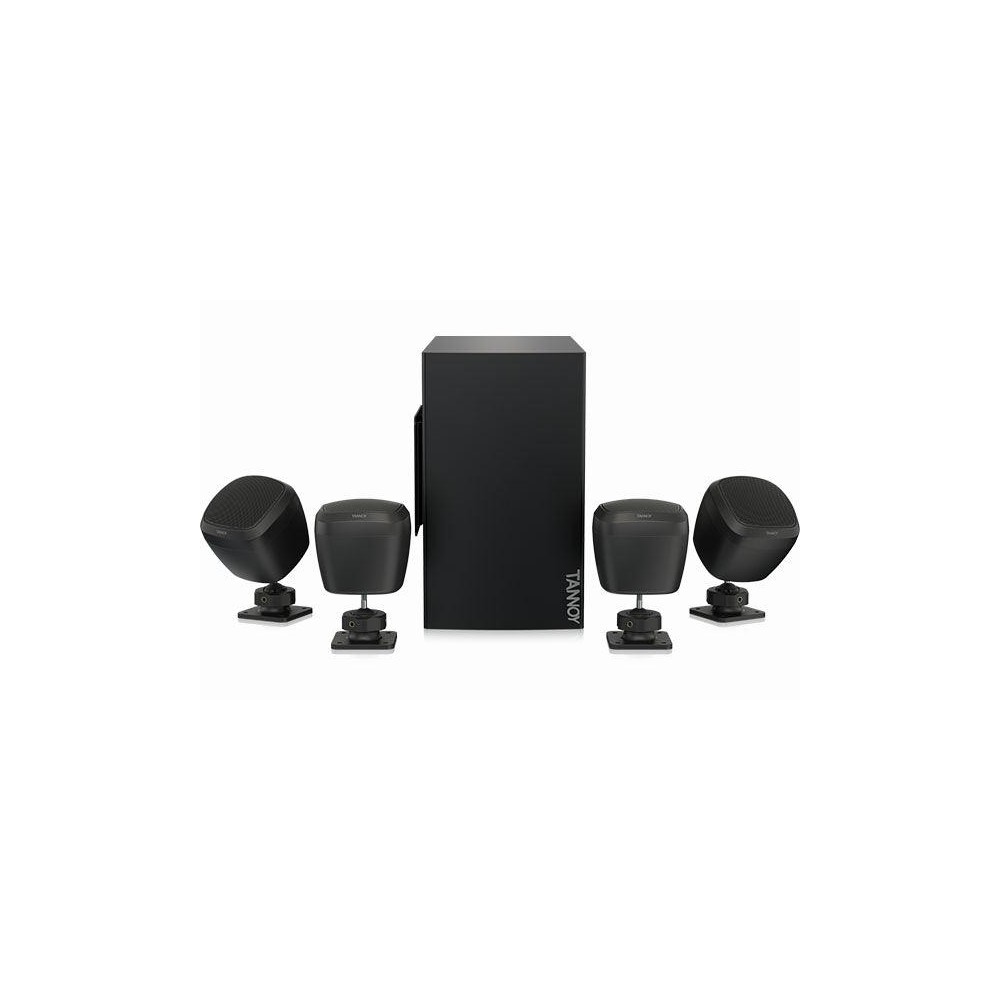 Tannoy SAT SUB 4PACK-BK Packaged Satellite-Subwoofer Loudspeaker System