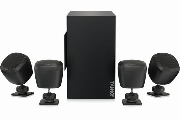 Tannoy SAT SUB 4PACK-BK Packaged Satellite-Subwoofer Loudspeaker System