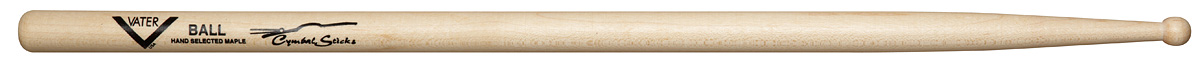 Vater VMCBW Cymbal Stick Ball - L: 16 40.64cm D: 0.570 1.45cm - Sugar Maple