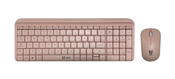 UNICO Tastiera e mouse wireless - Rosa