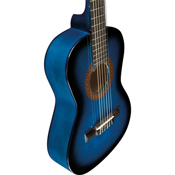 Eko CS-2 Blue Burst - chitarra classica un mezzo con custodia morbida