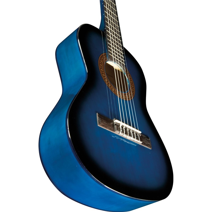 Eko CS-2 Blue Burst - chitarra classica un mezzo con custodia morbida