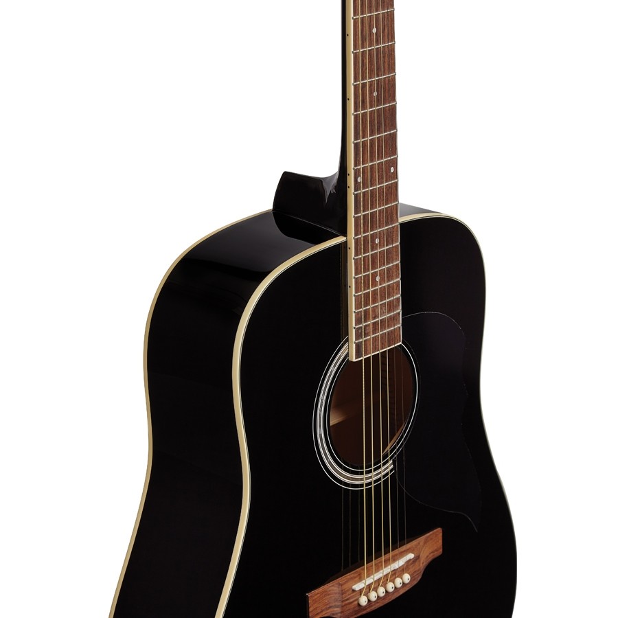 Eko Ranger 6 Black - chitarra acustica nera