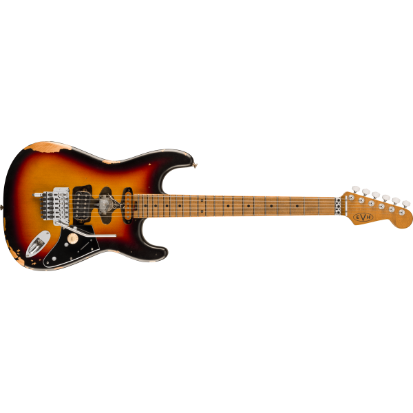 EVH Limited Edition Frankenstein Relic Series, Maple Fingerboard, Vintage Sunburst