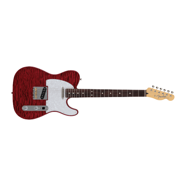 Fender 2024 Collection Made in Japan Hybrid II Telecaster, Rosewood Fingerboard, Quilt Red Beryl