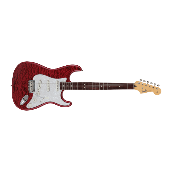 Fender 2024 Collection Made in Japan Hybrid II Stratocaster, Rosewood Fingerboard, Quilt Red Beryl