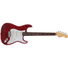Fender 2024 Collection Made in Japan Hybrid II Stratocaster, Rosewood Fingerboard, Quilt Aquamarine