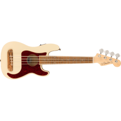 Fender Fullerton Precision Bass Uke, Walnut Fingerboard, Tortoiseshell Pickguard, Olympic White
