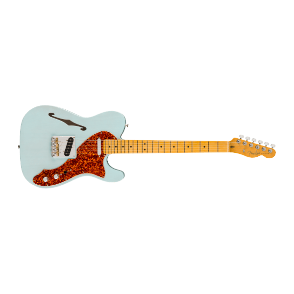 Fender American Professional II Telecaster Thinline, Maple Fingerboard, Transparent Daphne Blue