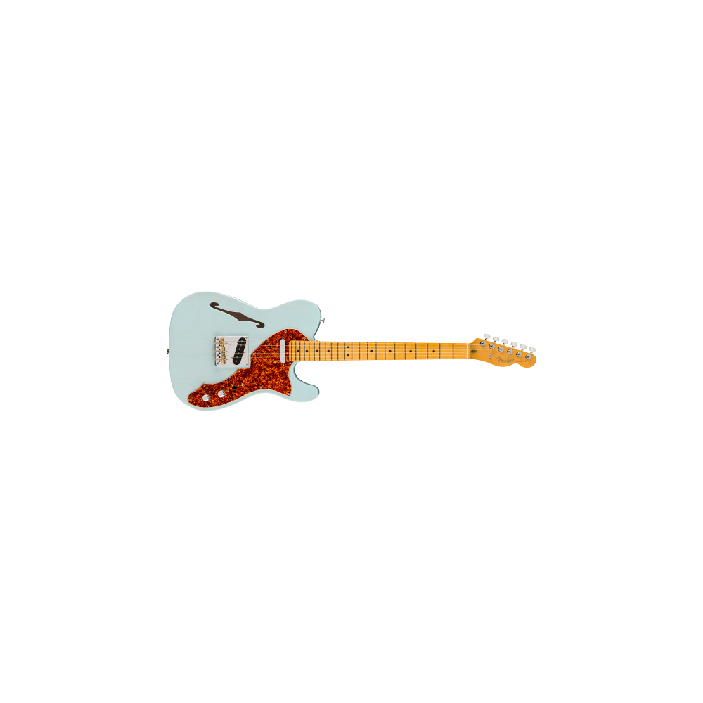 Fender American Professional II Telecaster Thinline, Maple Fingerboard, Transparent Daphne Blue