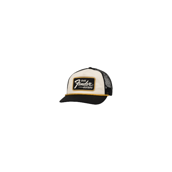 Fender 1946 Gold Braid Hat, Cream/Black