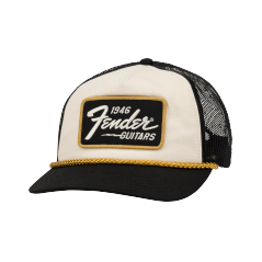 Fender 1946 Gold Braid Hat, Cream/Black
