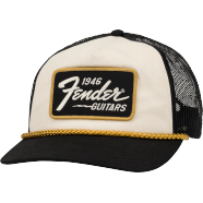 Fender Fender® 1946 Gold Braid Hat, Cream/Black