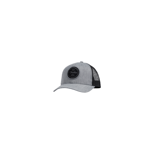 Fender Stratocaster 70th Anniversary Badge Hat, Gray Heather, One Size