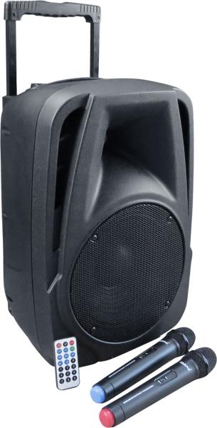 KARMA Diffusore amplificato 10" da 100W con 2 radiomicrofoni