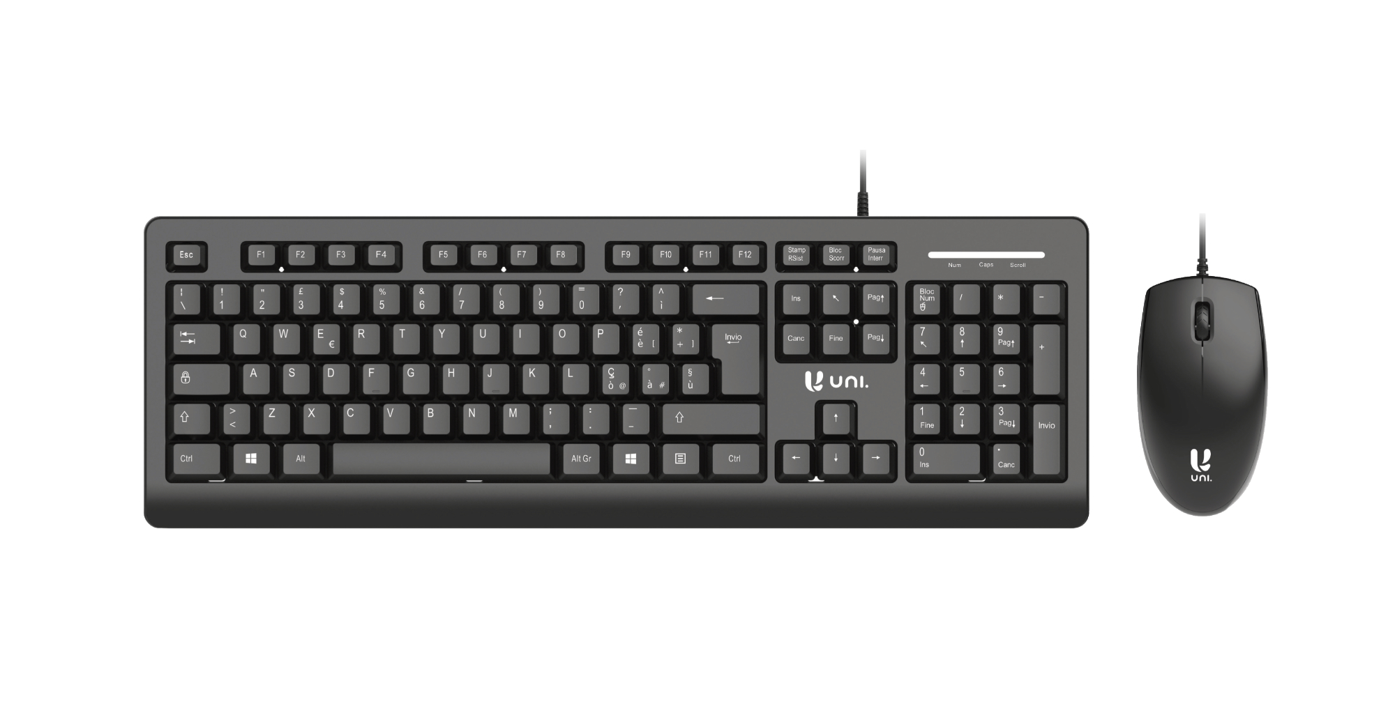 UNICO Tastiera e mouse per PC