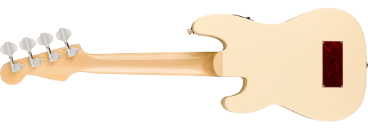Fender Fullerton Precision Bass® Uke, Walnut Fingerboard, Tortoiseshell Pickguard, Olympic White