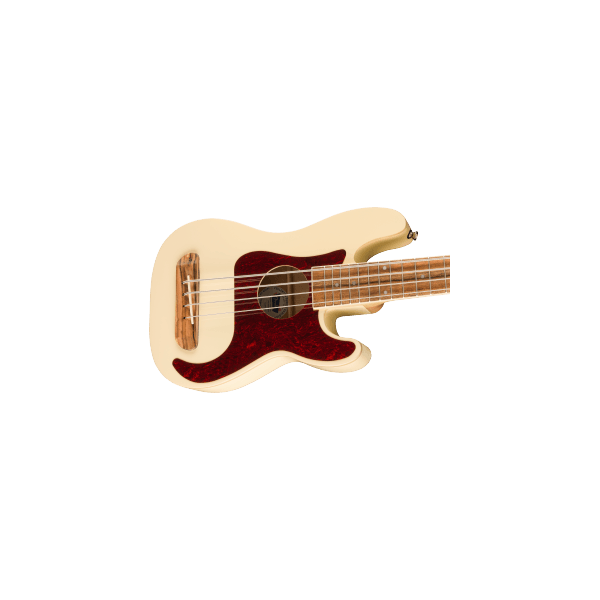 Fender Fullerton Precision Bass Uke, Walnut Fingerboard, Tortoiseshell Pickguard, Olympic White
