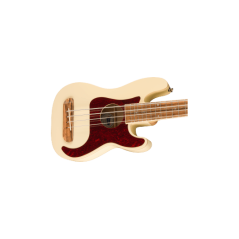 Fender Fullerton Precision Bass Uke, Walnut Fingerboard, Tortoiseshell Pickguard, Olympic White
