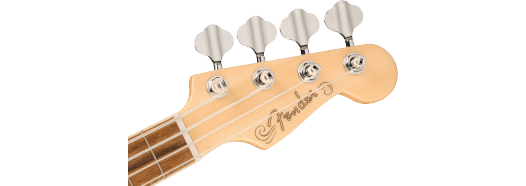 Fender Fullerton Precision Bass® Uke, Walnut Fingerboard, Tortoiseshell Pickguard, Olympic White