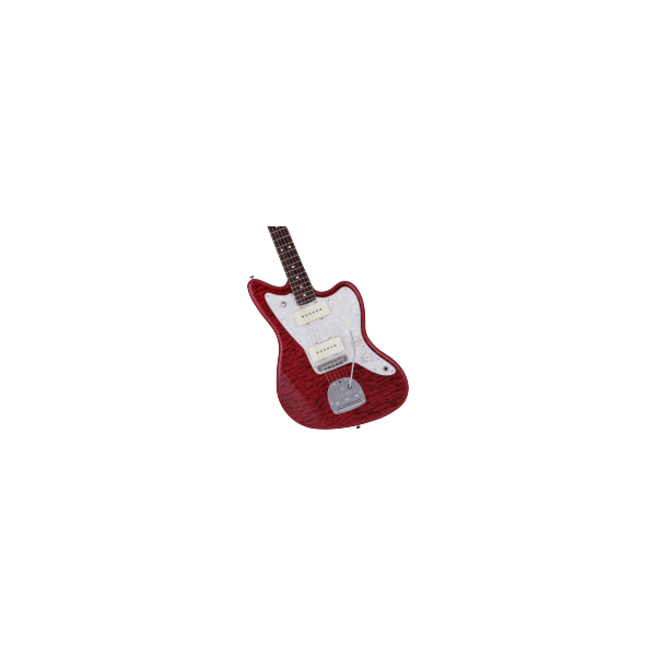 Fender 2024 Collection Made in Japan Hybrid II Jazzmaster, Rosewood Fingerboard, Quilt Red Beryl