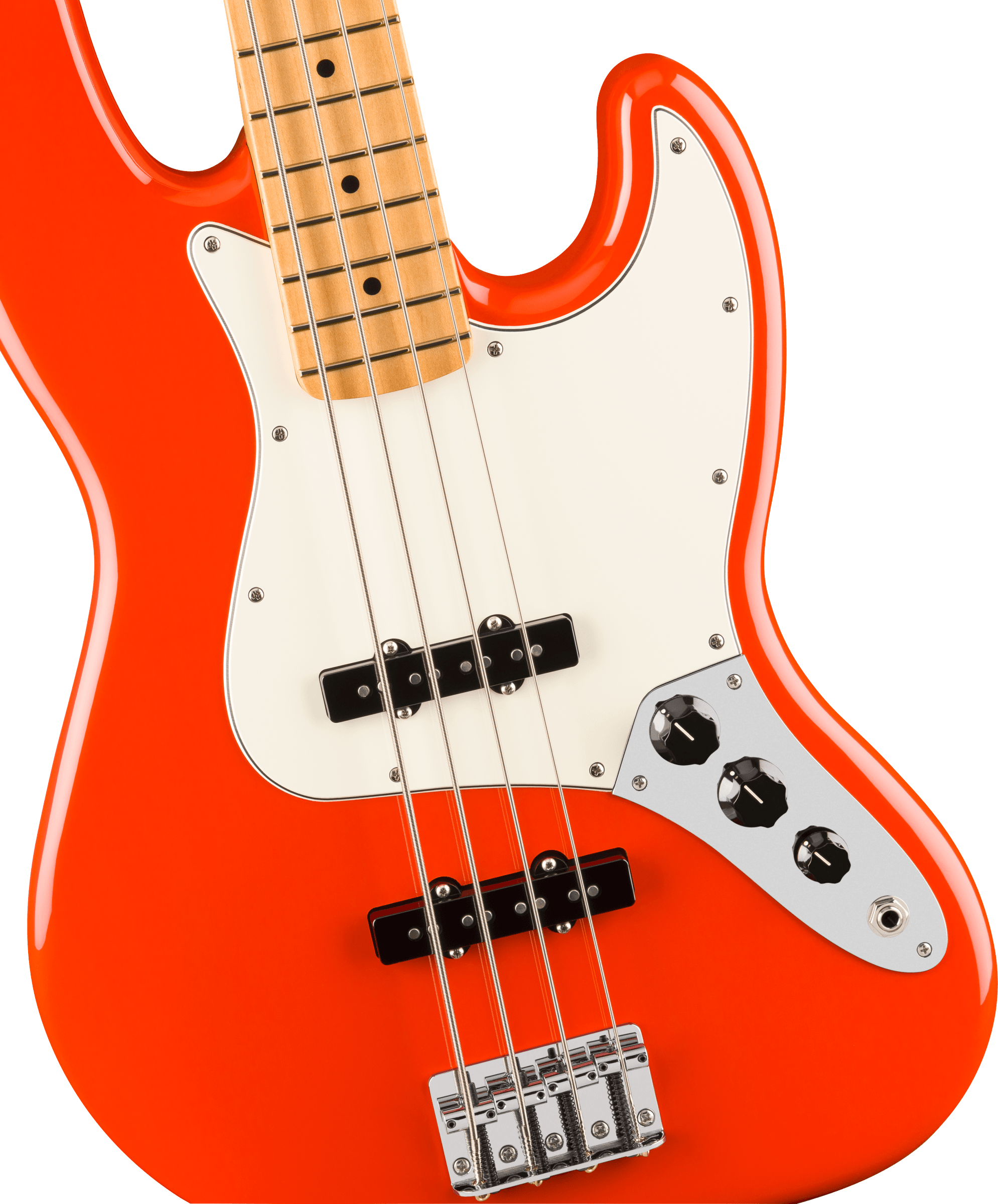 Fender Player II Jazz Bass®, Maple Fingerboard, Coral Red