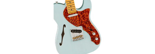 Fender American Professional II Telecaster® Thinline, Maple Fingerboard, Transparent Daphne Blue