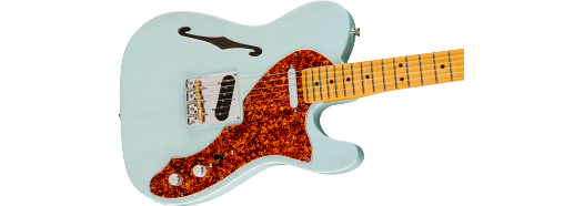 Fender American Professional II Telecaster® Thinline, Maple Fingerboard, Transparent Daphne Blue