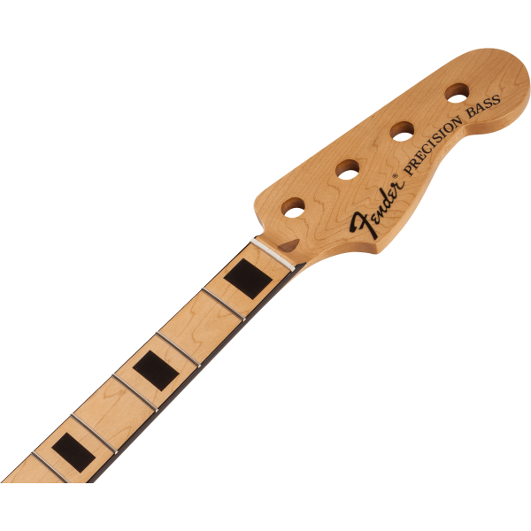 Fender Classic Series 70's Precision Bass Neck, 20 Medium Jumbo Frets, Block Inlay, Maple