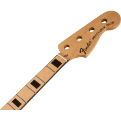 Fender Classic Series 70's Precision Bass Neck, 20 Medium Jumbo Frets, Block Inlay, Maple